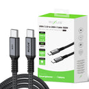 Rixus RXUC05 USB-C 2.0 To USB-C Cable 2m 100W Space Gray