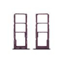 Samsung Galaxy A24 4G A245F Sim And MicroSD Card Holder Dark Red OEM