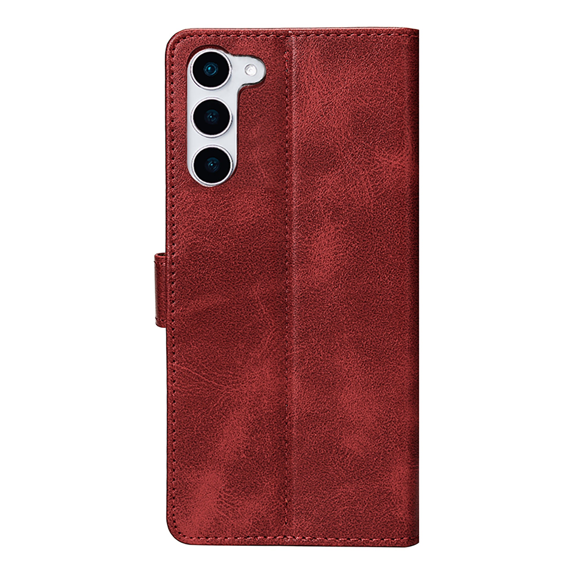 Rixus Bookcase For Samsung Galaxy S23 Dark Red