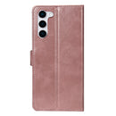 Rixus Bookcase For Samsung Galaxy S23 Pink