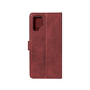 Rixus Bookcase For Samsung Galaxy S23 Ultra Dark Red