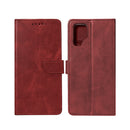 Rixus Bookcase For Samsung Galaxy S23 Ultra S918B Dark Red