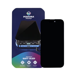 PIXDURA For Apple iPhone 15 Display And Digitizer Soft-OLED Premium (IC Removable) (60Hz)