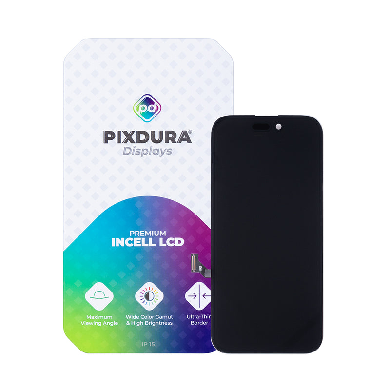 PIXDURA For iPhone 15 Display And Digitizer Soft-OLED Premium (IC Removable)