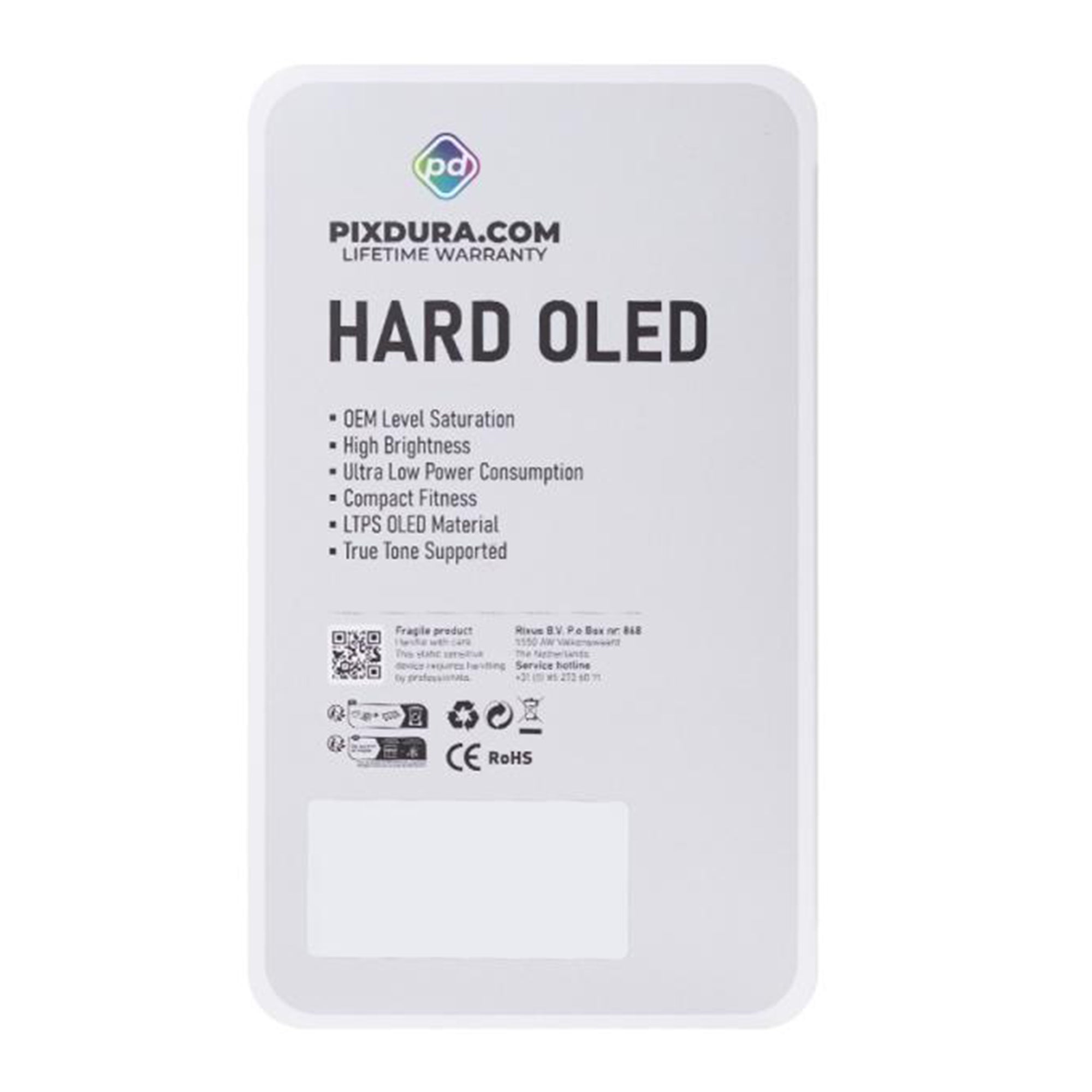 PIXDURA For Apple iPhone 15 Pro Display And Digitizer Hard-OLED Premium (IC Removable) (90Hz)