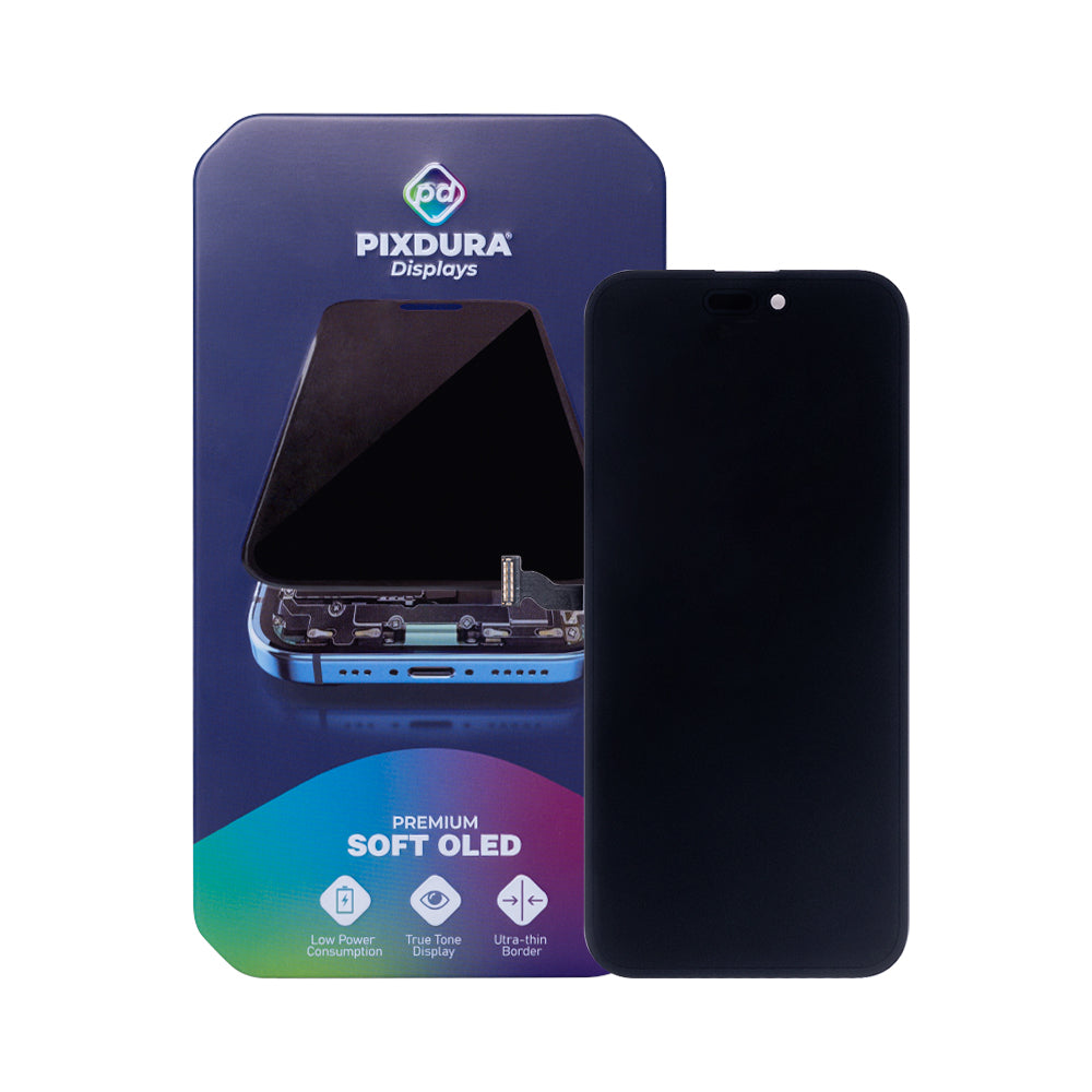 PIXDURA For Apple iPhone 14 Pro Max Display And Digitizer Soft-OLED Premium (IC Removable) (120Hz)
