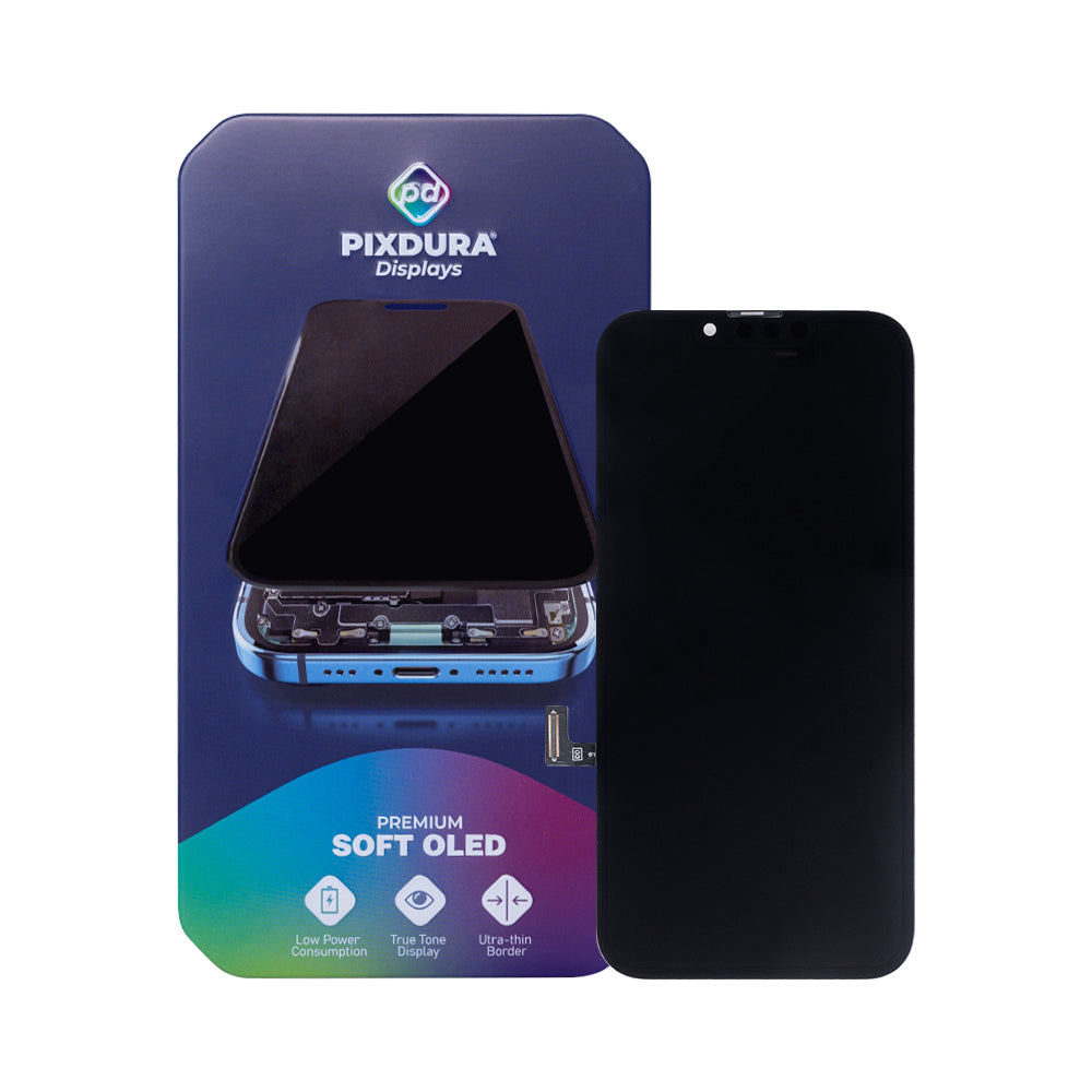 PIXDURA For Apple iPhone 13 Display And Digitizer Soft-OLED Premium (IC Removable) (60Hz)