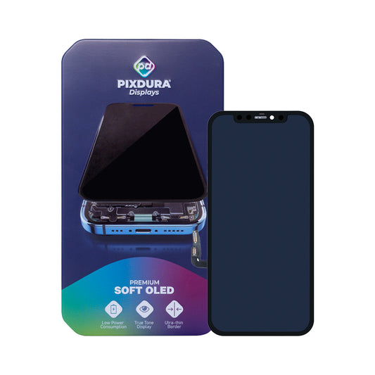 PIXDURA For Apple iPhone 12, 12 Pro Display And Digitizer Soft-OLED Premium (IC Removable) (60Hz)