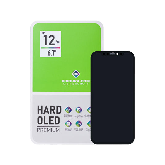 PIXDURA For Apple iPhone 12, 12 Pro Display And Digitizer Hard-OLED Premium (IC Removable) (60Hz)