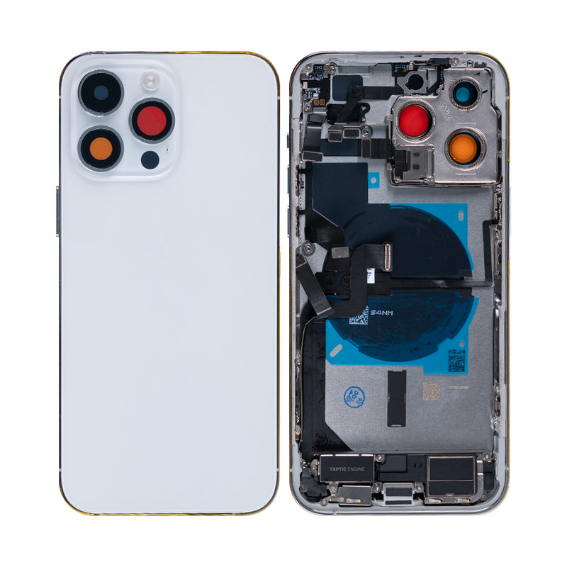 For iPhone 14 Pro Max Complete Housing Incl. All Small Parts Without Battery And Back Camera Silver