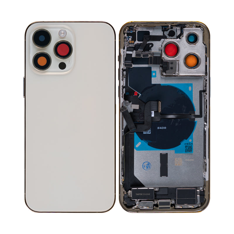 For iPhone 14 Pro Max Complete Housing Incl. All Small Parts Without Battery And Back Camera Gold