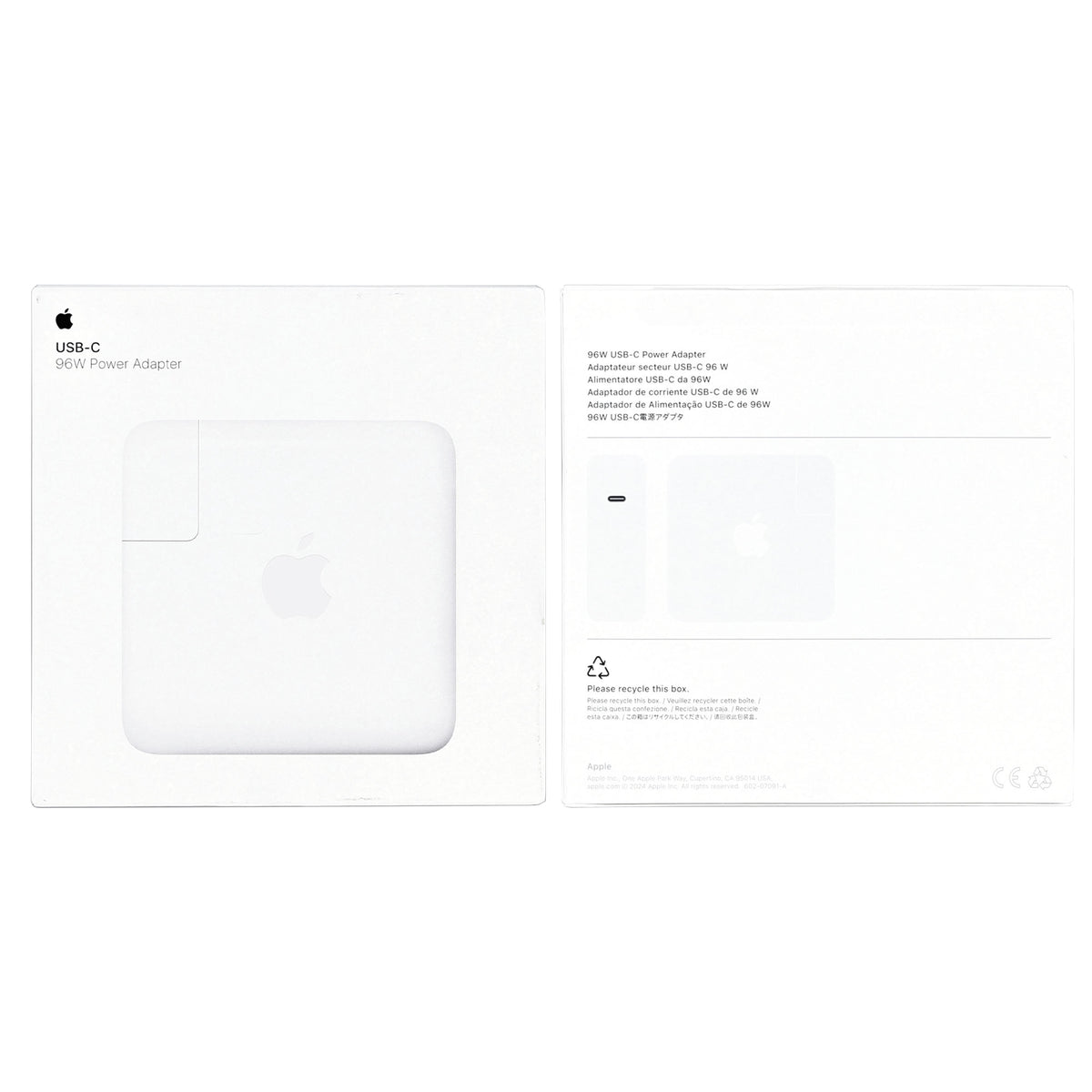Apple 96W USB‑C Power Adapter (MW2L3ZM/A)