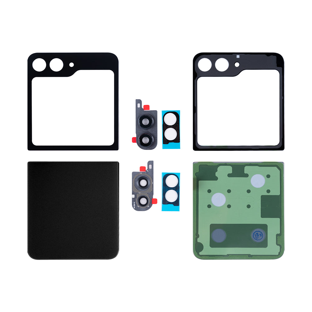 Samsung Galaxy Z Flip5 F731B Back Cover Set With Lens Graphite OEM
