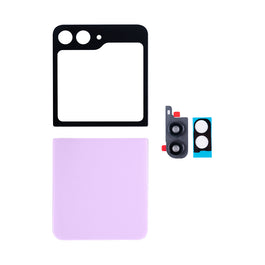 Samsung Galaxy Z Flip5 F731B Back Cover Set With Lens Lavender OEM
