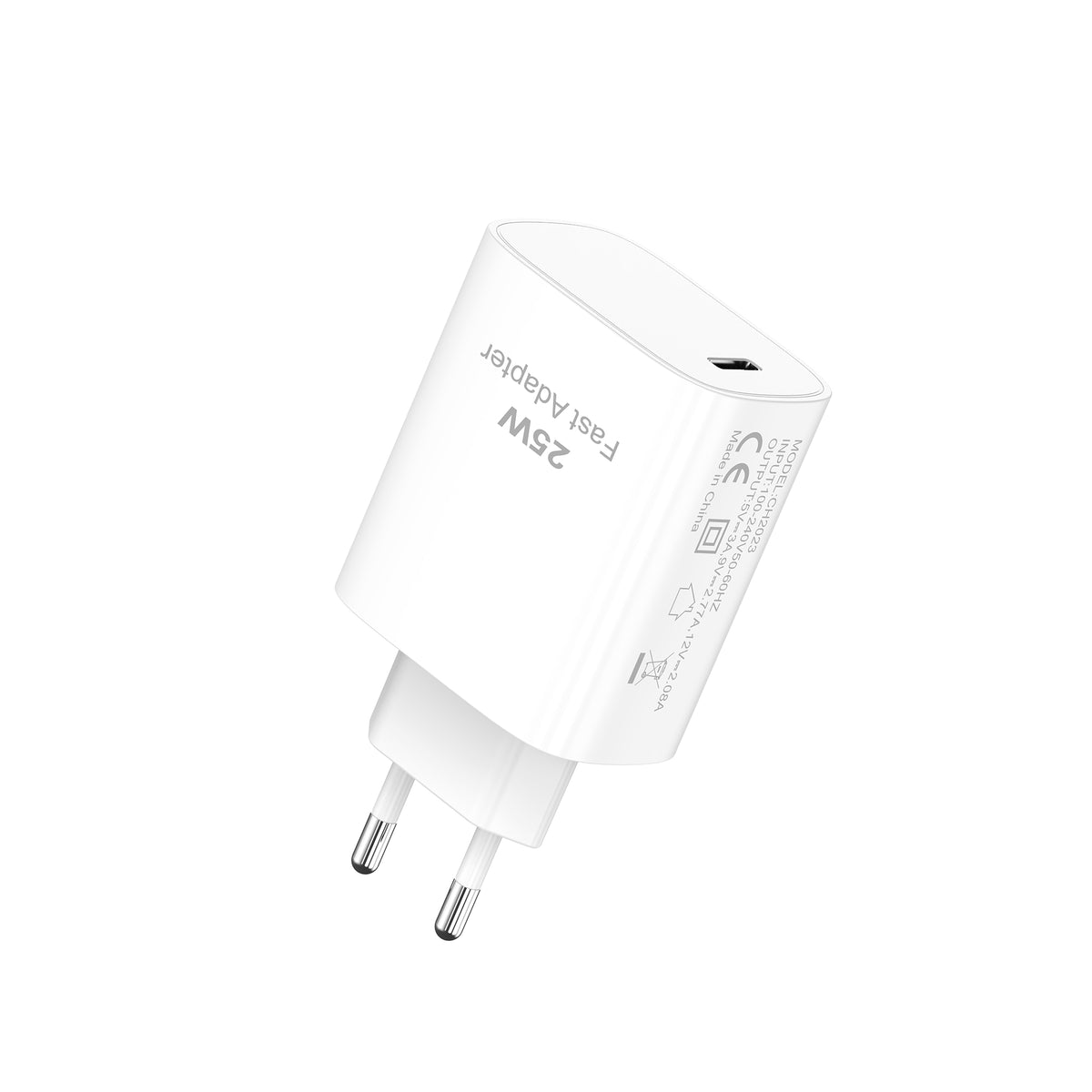 Fast Charging Adapter CH2023 USB-C 25W White Bulk