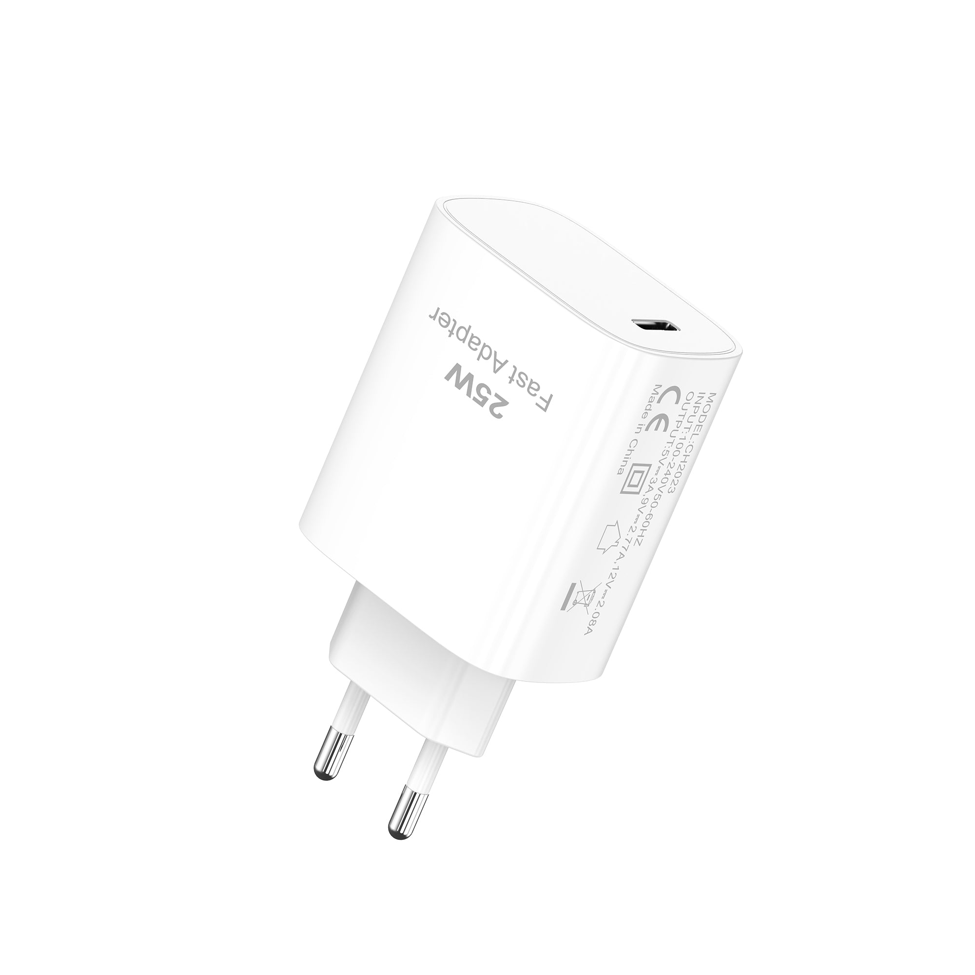 Fast Charging Adapter CH2023 USB-C 25W White Bulk
