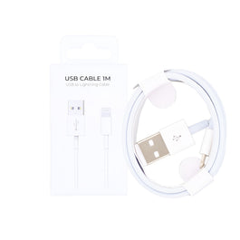 For Apple iPhone USB-A To Lightning Cable US2001M 100cm White Retail Box