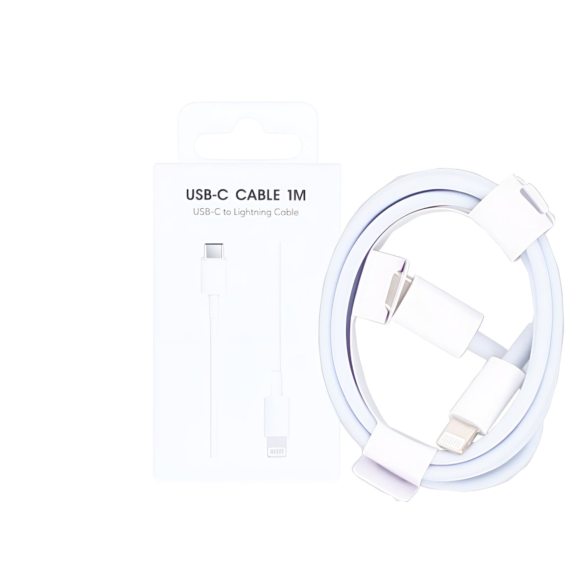 For Apple iPhone USB-C To Lightning Fast Charging Cable US6001M 100cm White Retail Box