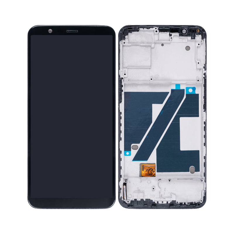 OnePlus 5T Display And Digitizer With Frame Midnight Black OEM