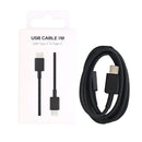 Data Cable US5001M USB-C To USB-C 100cm Black Retail Box