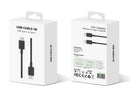 Data Cable US5001M USB-C To USB-C 100cm Black Retail Box