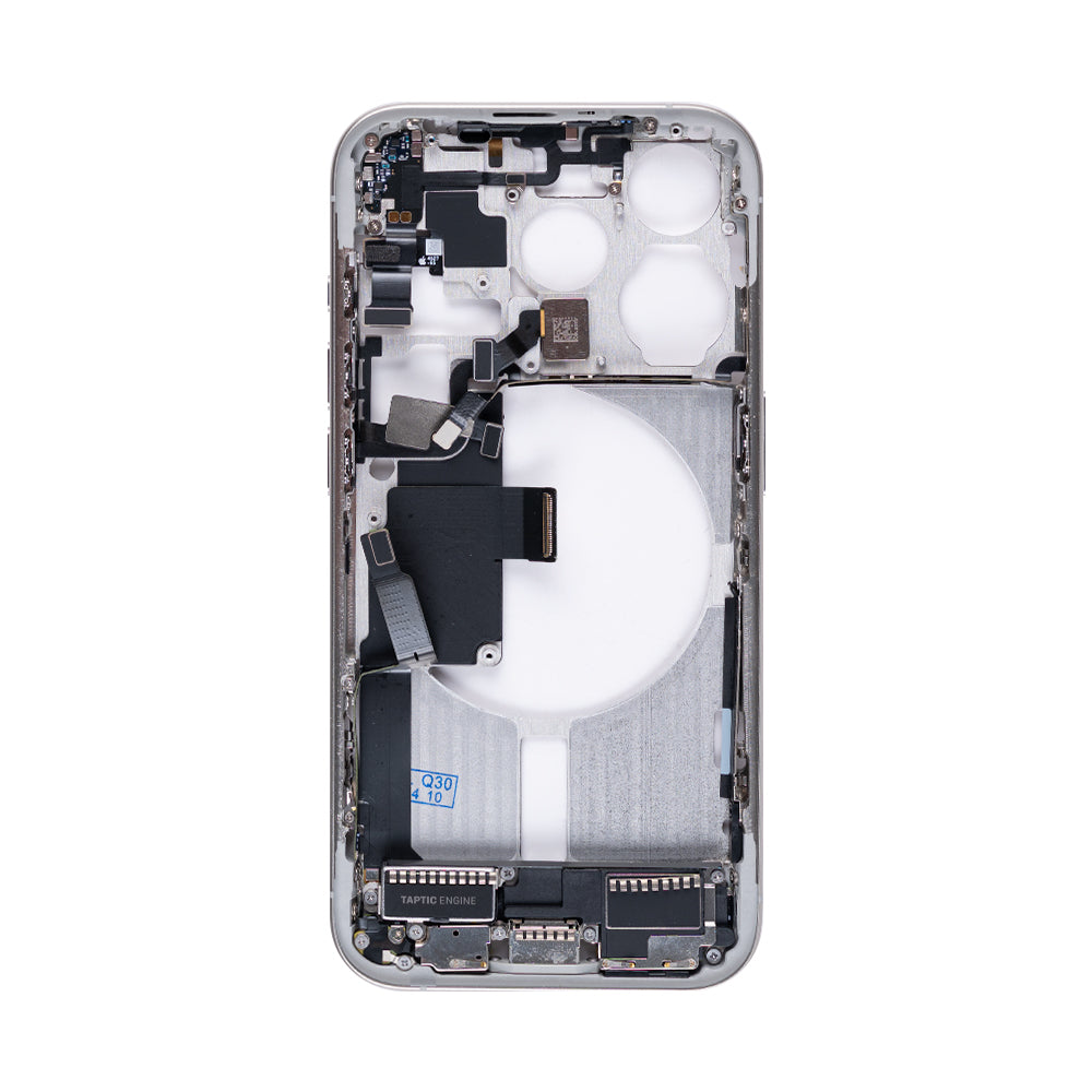 For Apple iPhone 15 Pro Middle Frame White Titanium OEM