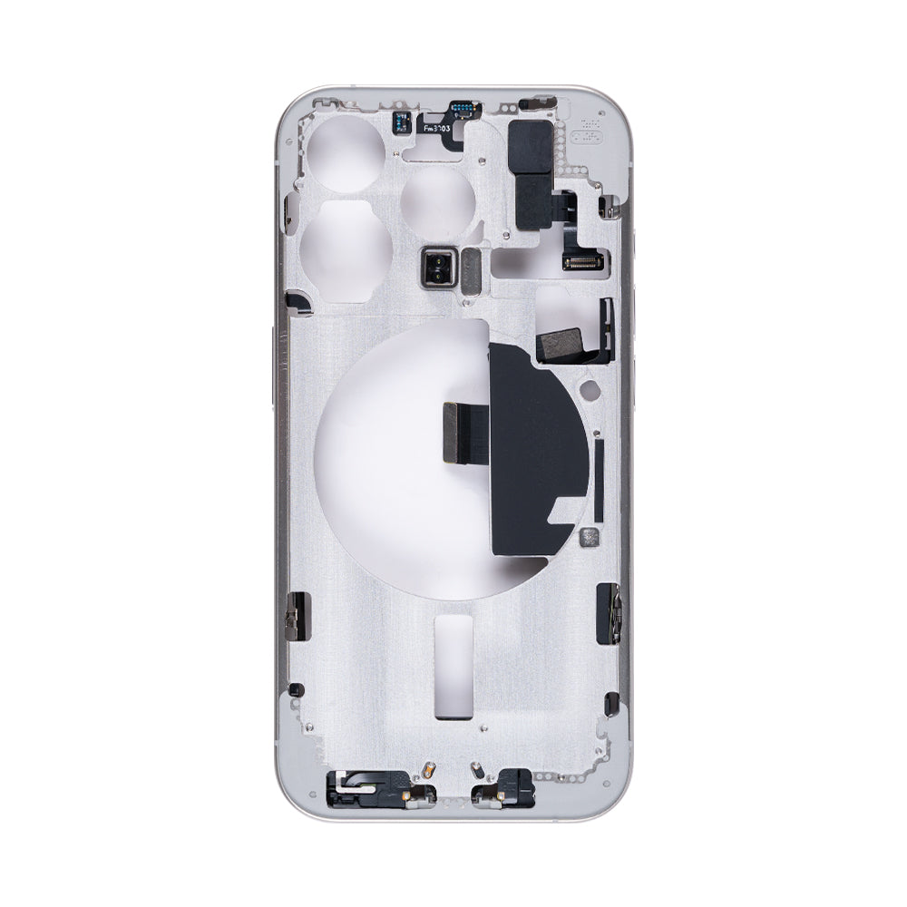 For Apple iPhone 15 Pro Middle Frame White Titanium OEM