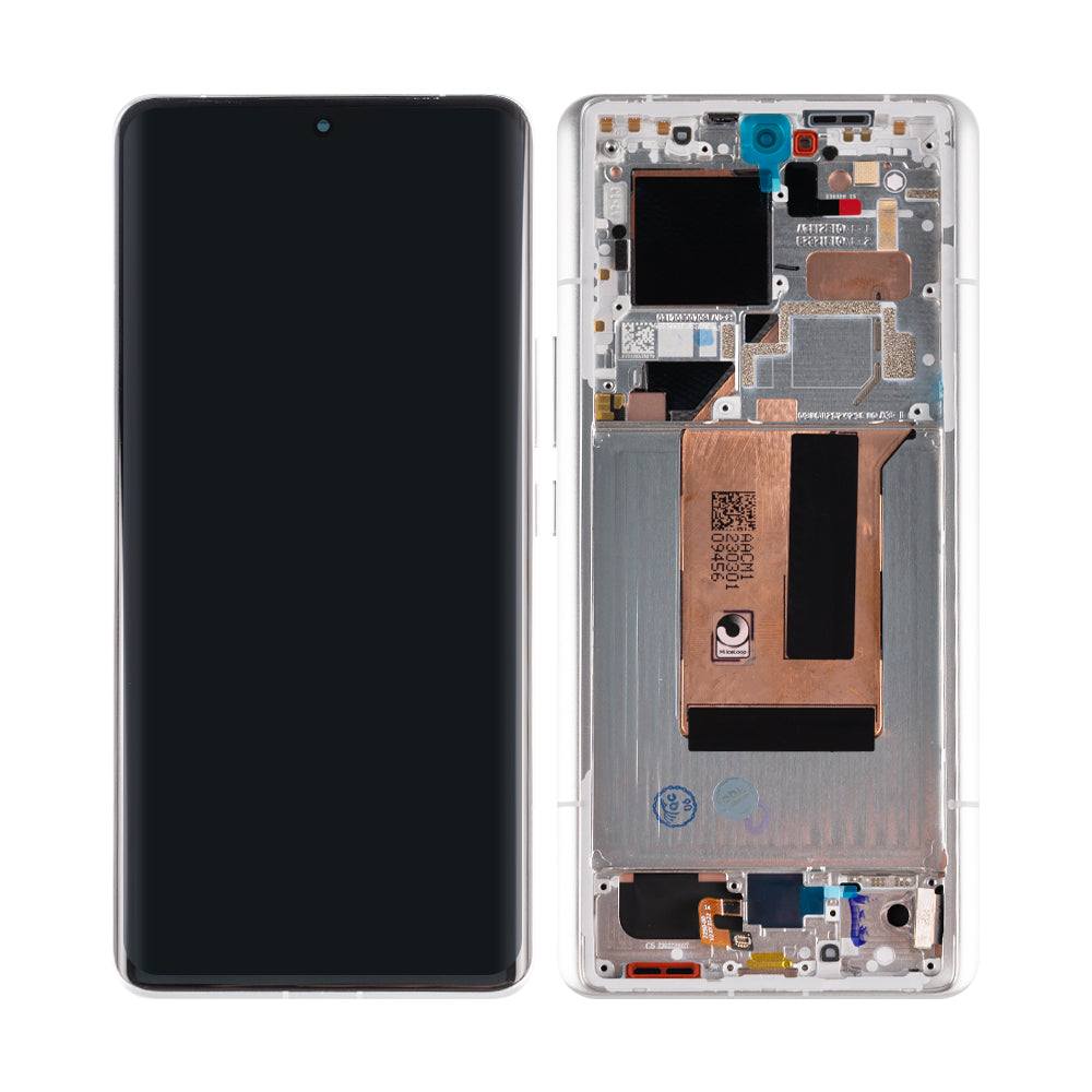 Xiaomi 13 Ultra Display And Digitizer With Frame White OEM