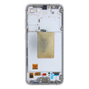 Samsung Galaxy S24 FE S721B Display And Digitizer With Frame Silver Service Pack