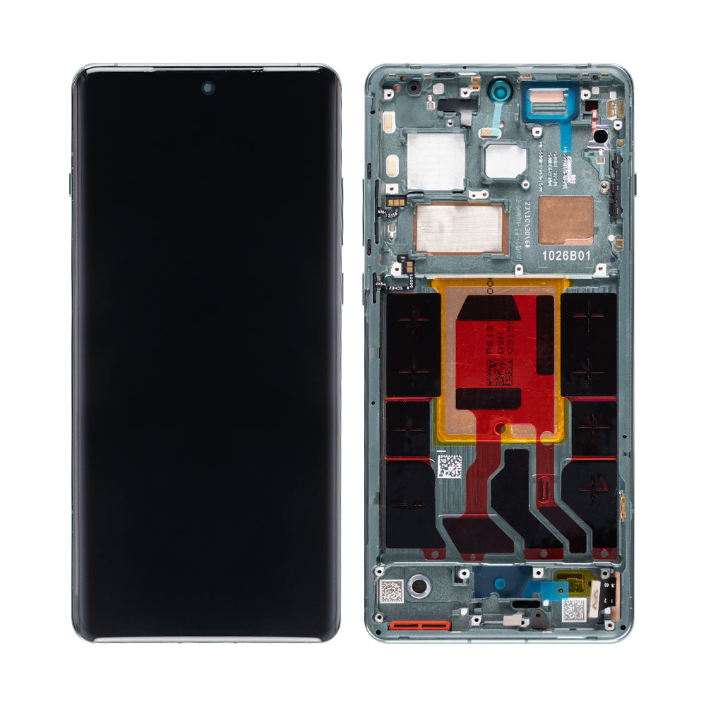 OnePlus 12 Display And Digitizer With Frame Flowy Emerald OEM