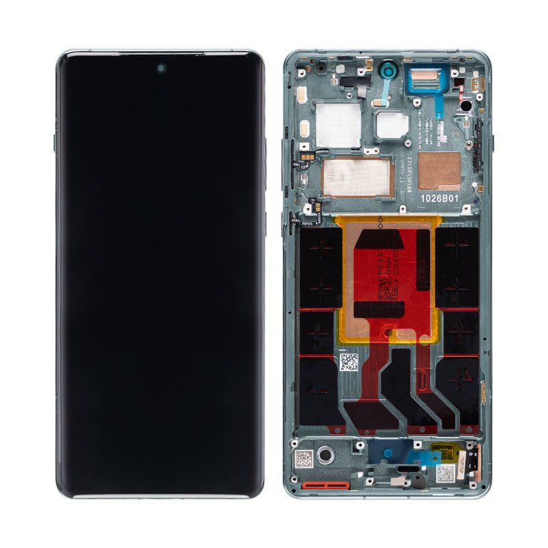 OnePlus 12 (CPH2573, CPH2581) Display And Digitizer With Frame Flowy Emerald OEM