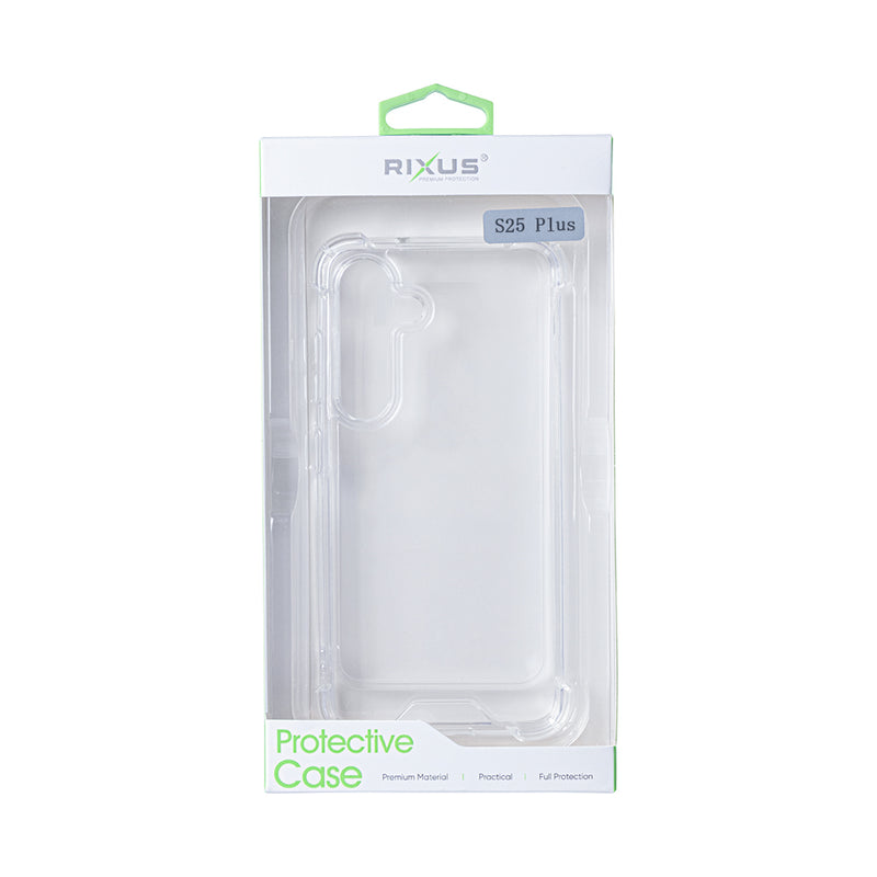 Rixus Anti-Burst Case For Samsung Galaxy S25 Plus Transparent
