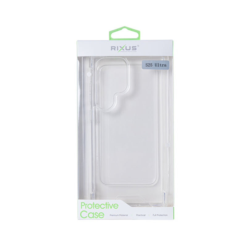 Rixus Anti-Burst Case For Samsung Galaxy S25 Ultra Transparent