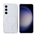 Rixus Anti-Burst Case With MagSafe For Samsung Galaxy S25 Plus S936B Transparent