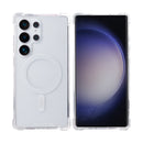 Rixus Anti-Burst Case With MagSafe For Samsung Galaxy S25 Ultra S938B Transparent