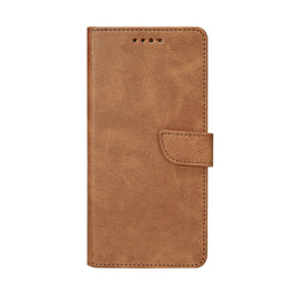 Rixus Bookcase For Samsung Galaxy S25 Light Brown