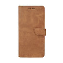 Rixus Bookcase For Samsung Galaxy S25 Light Brown