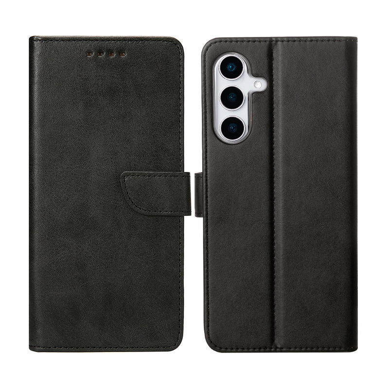 Rixus Bookcase For Samsung Galaxy S25 Plus S9360 Black