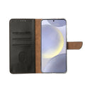 Rixus Bookcase For Samsung Galaxy S25 Plus Black