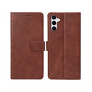Rixus Bookcase For Samsung Galaxy S25 Plus S9360 Brown