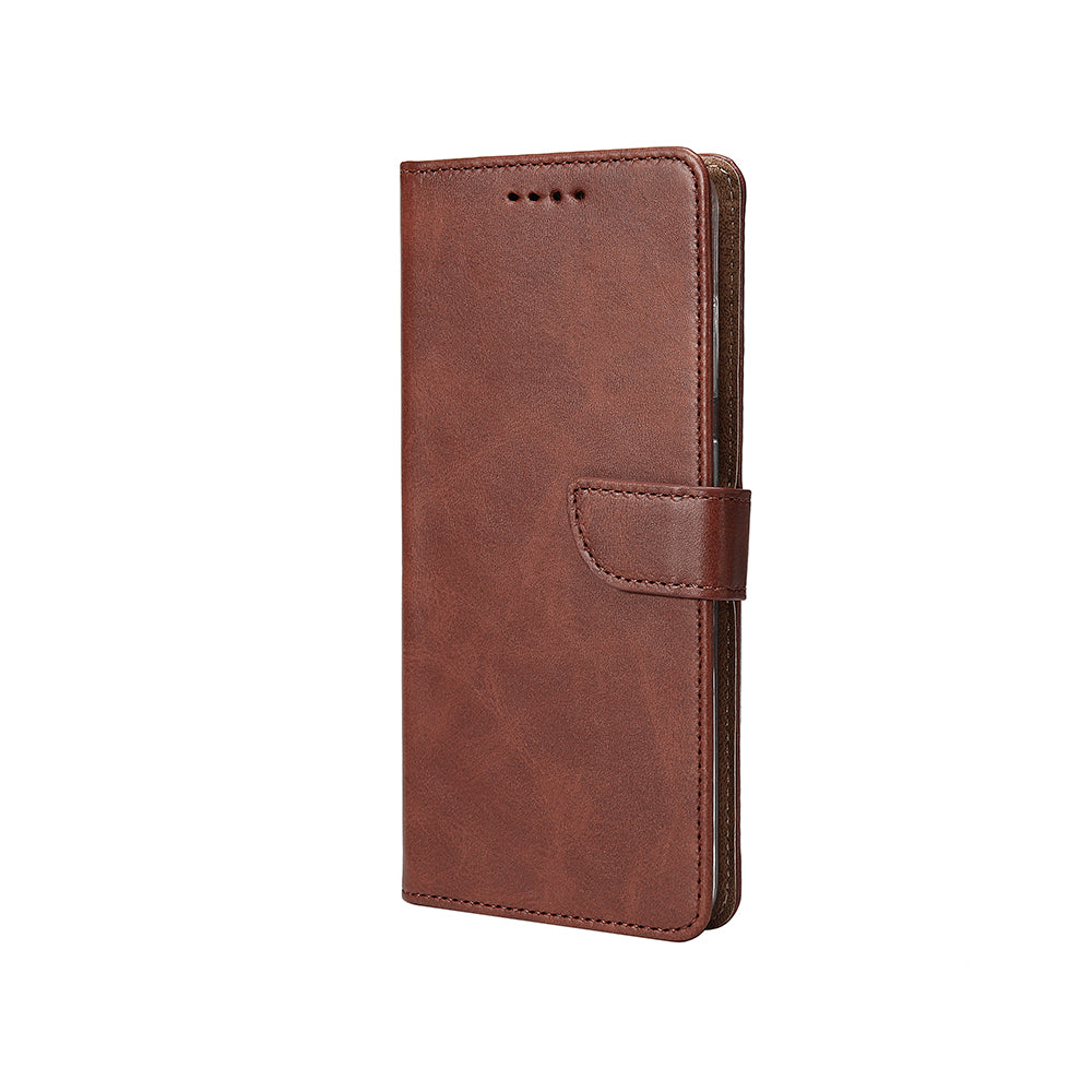 Rixus Bookcase For Samsung Galaxy S25 Plus Brown