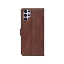 Rixus Bookcase For Samsung Galaxy S25 Ultra Brown