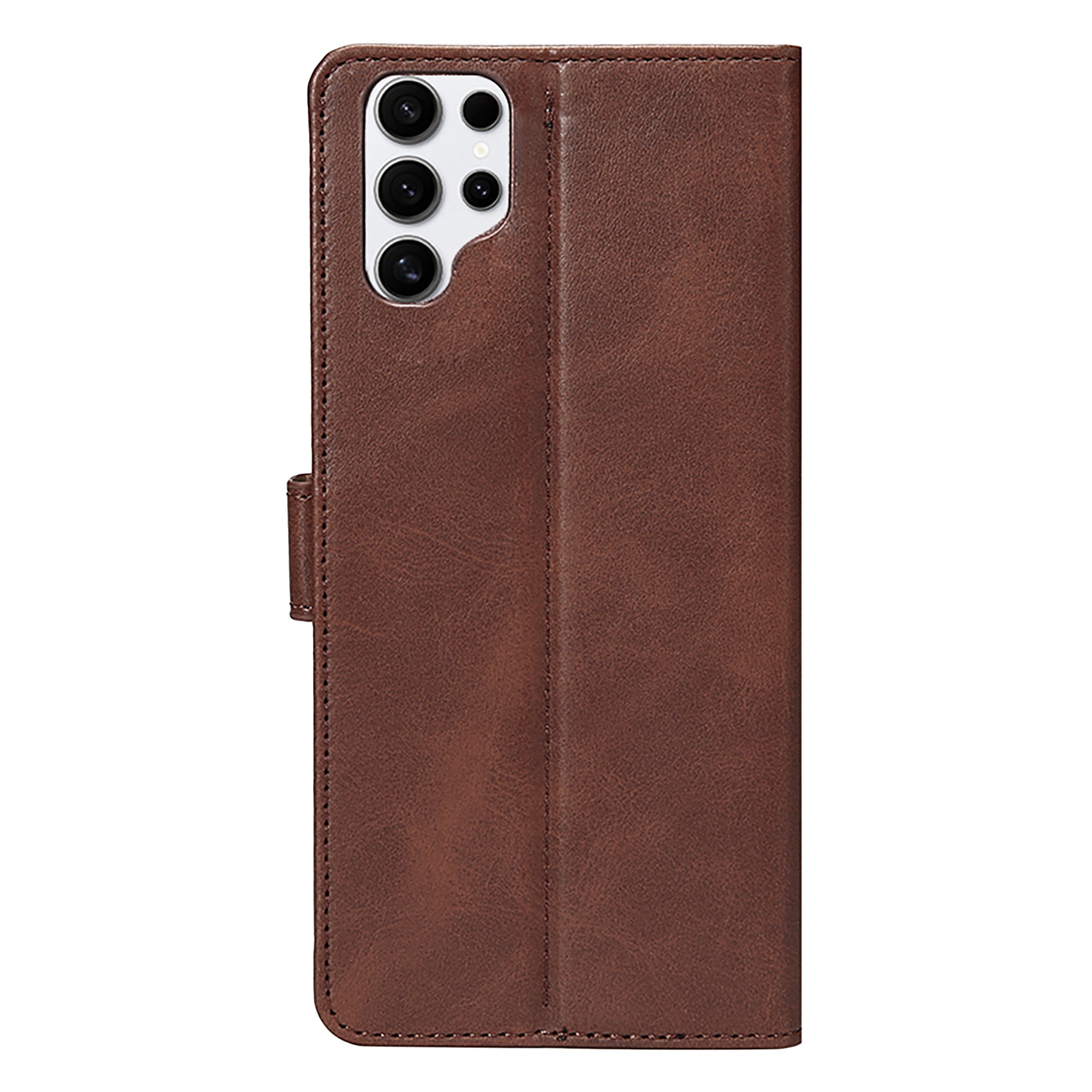 Rixus Bookcase For Samsung Galaxy S25 Ultra Brown