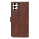Rixus Bookcase For Samsung Galaxy S25 Ultra Brown