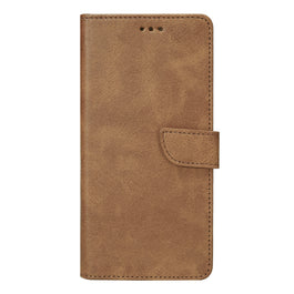 Rixus Bookcase For Samsung Galaxy S25 Ultra Light Brown