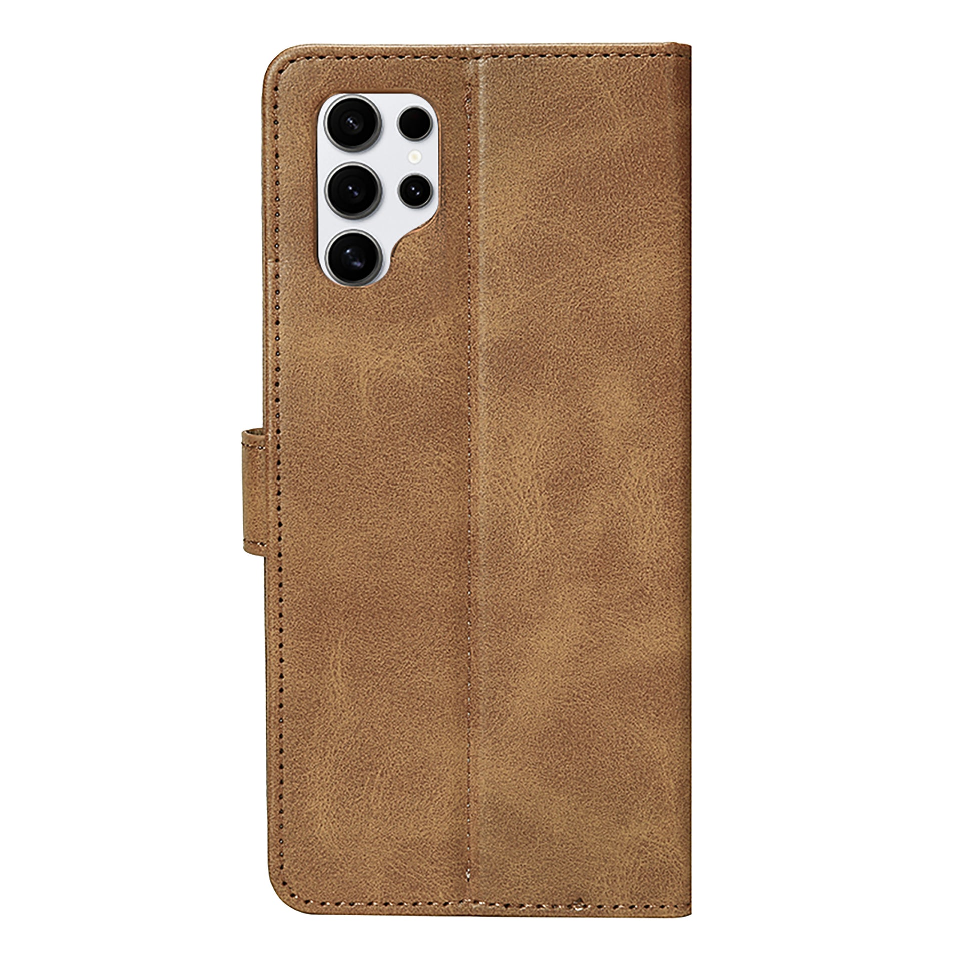 Rixus Bookcase For Samsung Galaxy S25 Ultra Light Brown