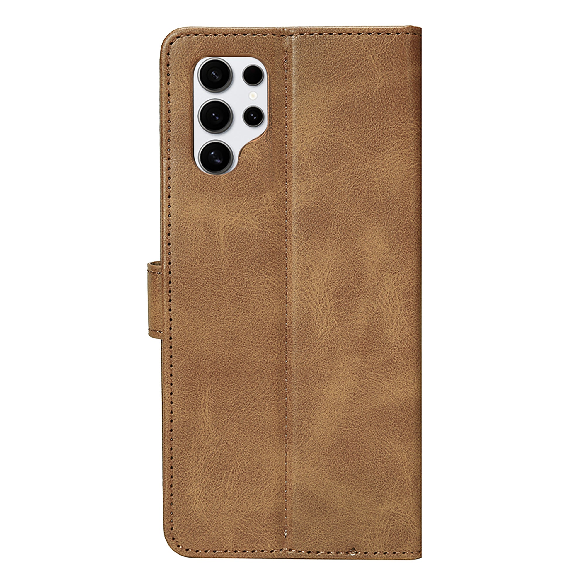 Rixus Bookcase For Samsung Galaxy S25 Ultra Light Brown