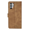 Rixus Bookcase For Samsung Galaxy S25 Ultra Light Brown