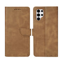 Rixus Bookcase For Samsung Galaxy S25 Ultra Light Brown
