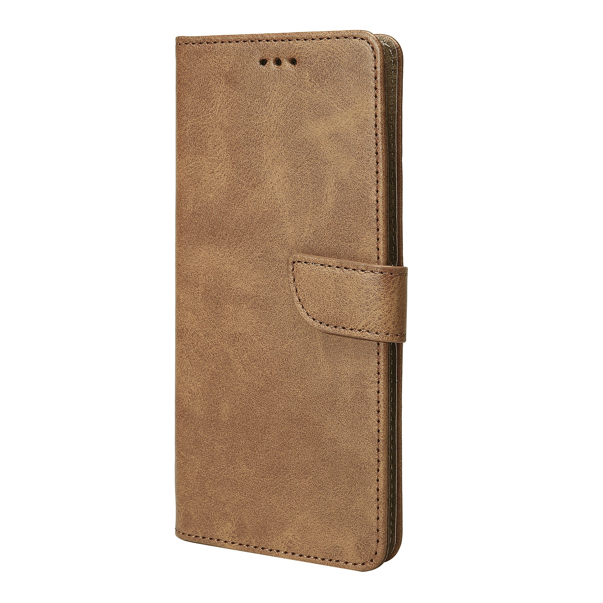 Rixus Bookcase For Apple iPhone 14 Light Brown